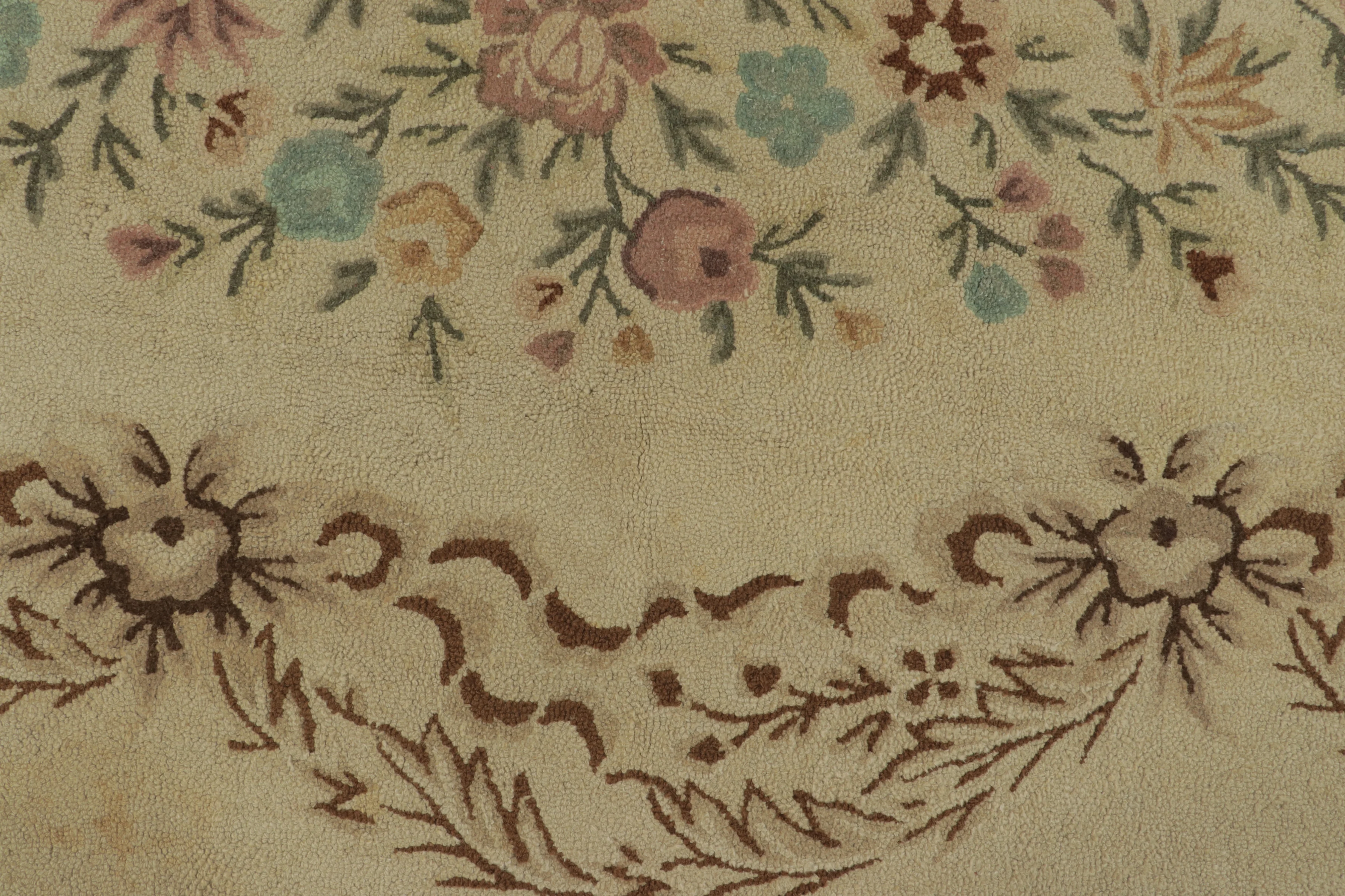 Antique Hooked Medallion Rug