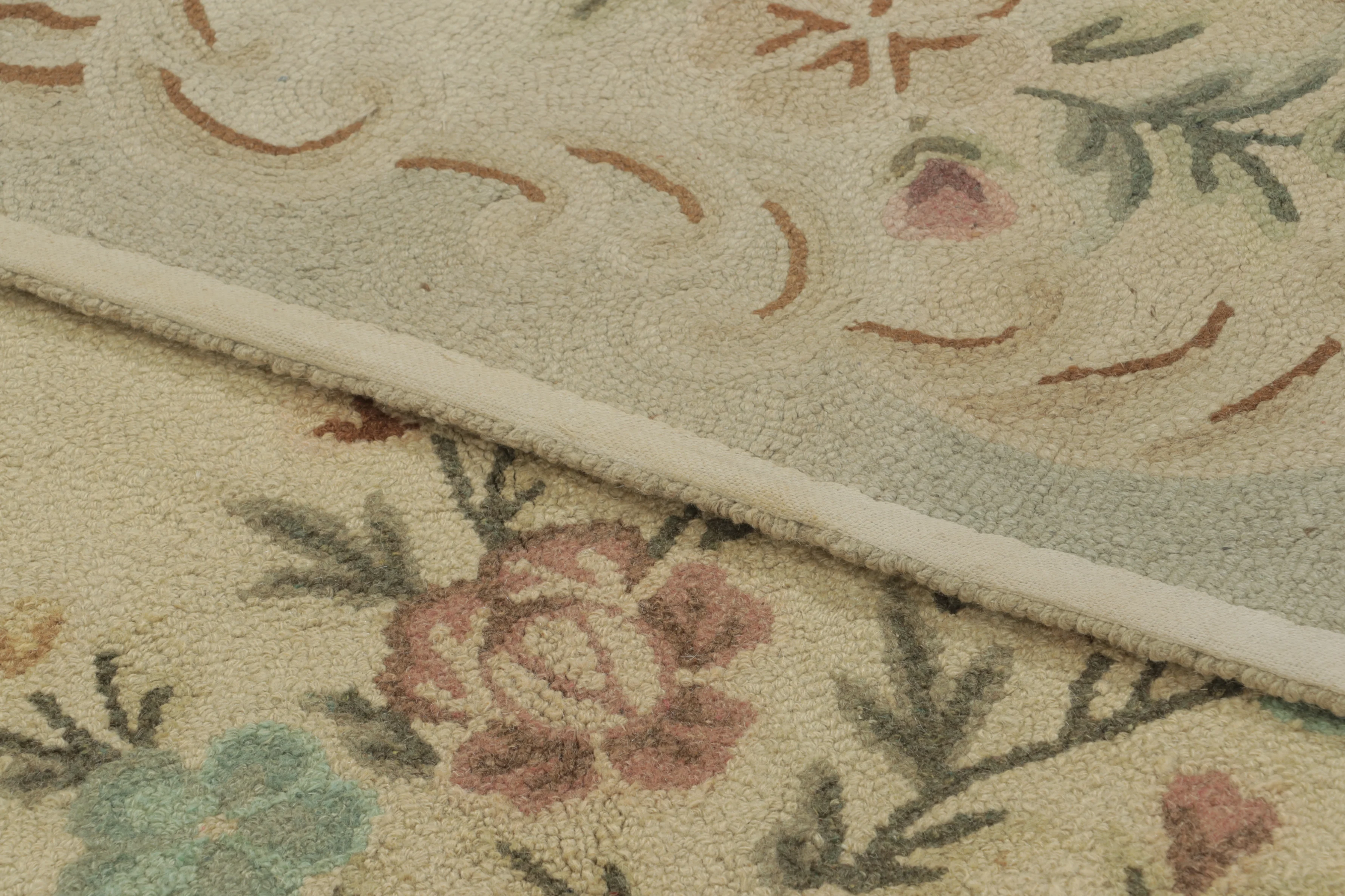 Antique Hooked Medallion Rug