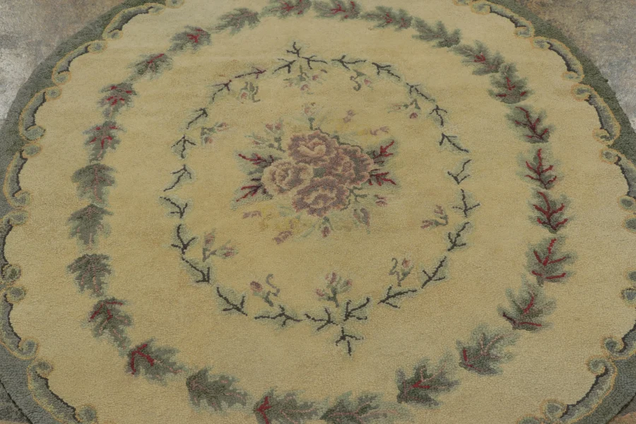 Antique Oval Hooked Rug