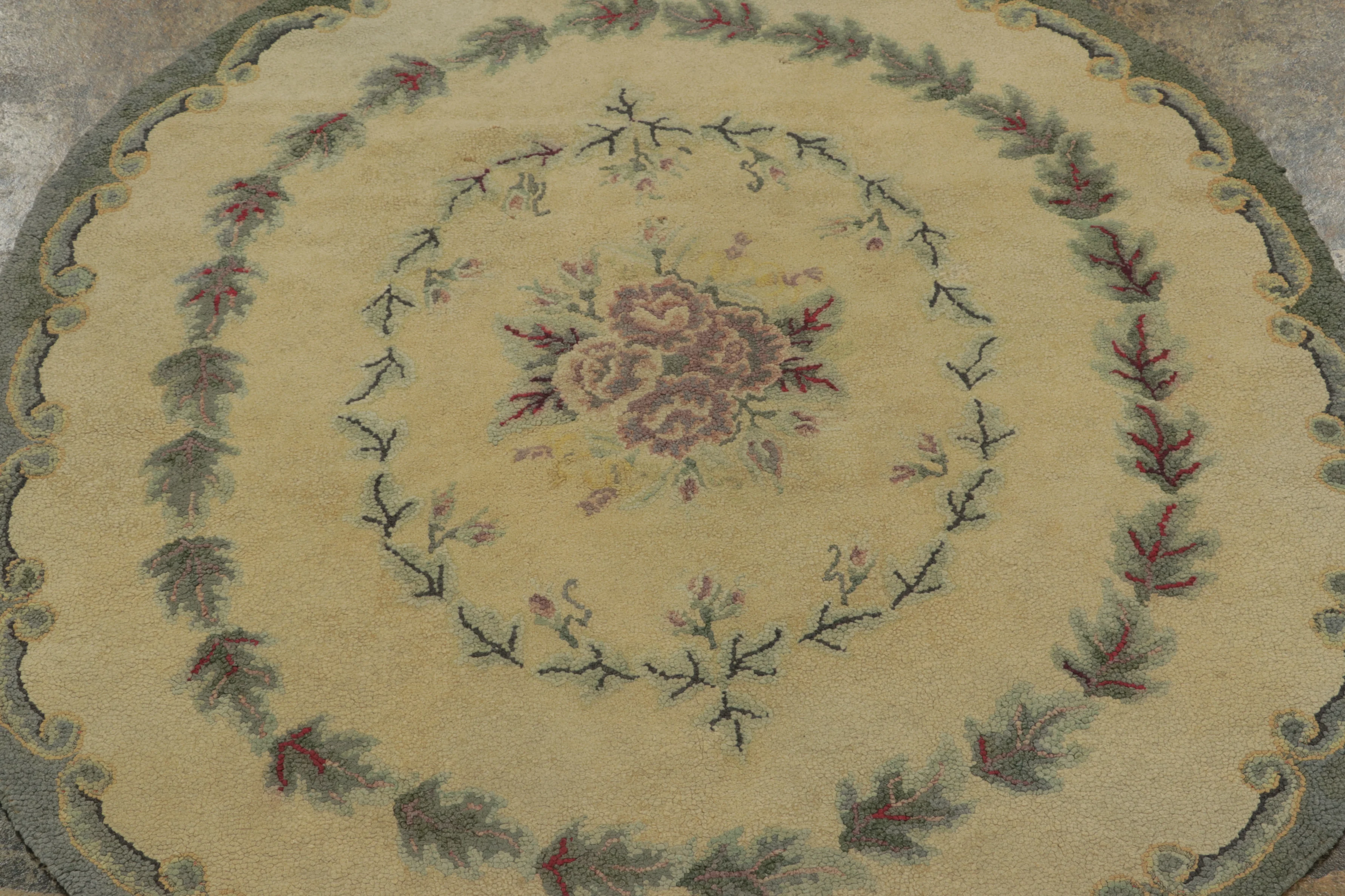 Antique Oval Hooked Rug