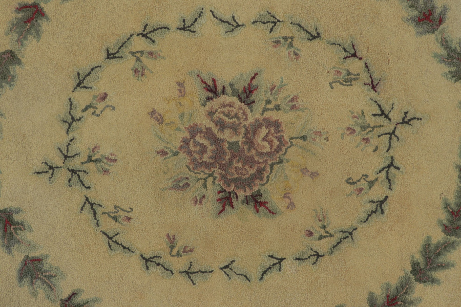 Antique Oval Hooked Rug
