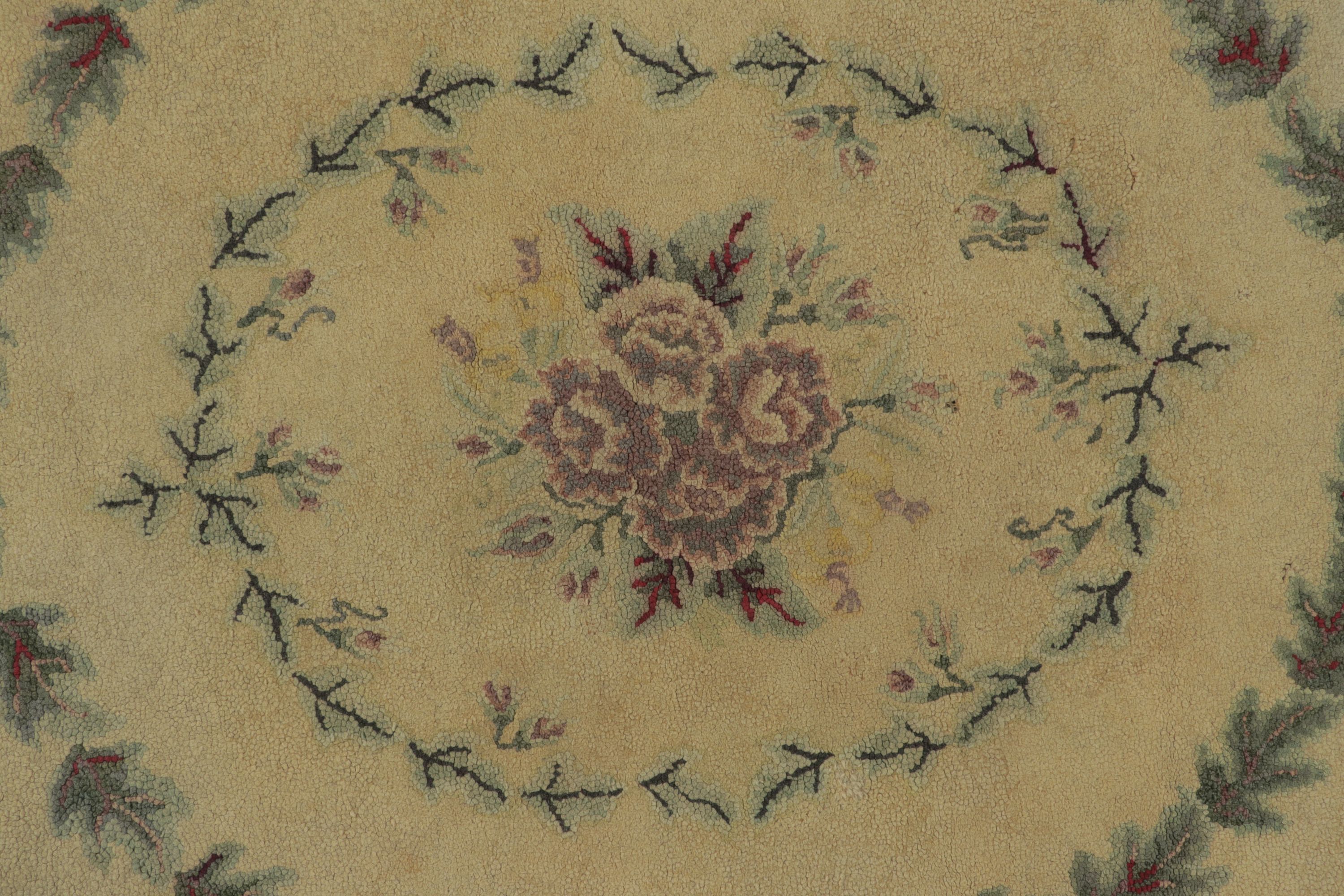 Antique Oval Hooked Rug