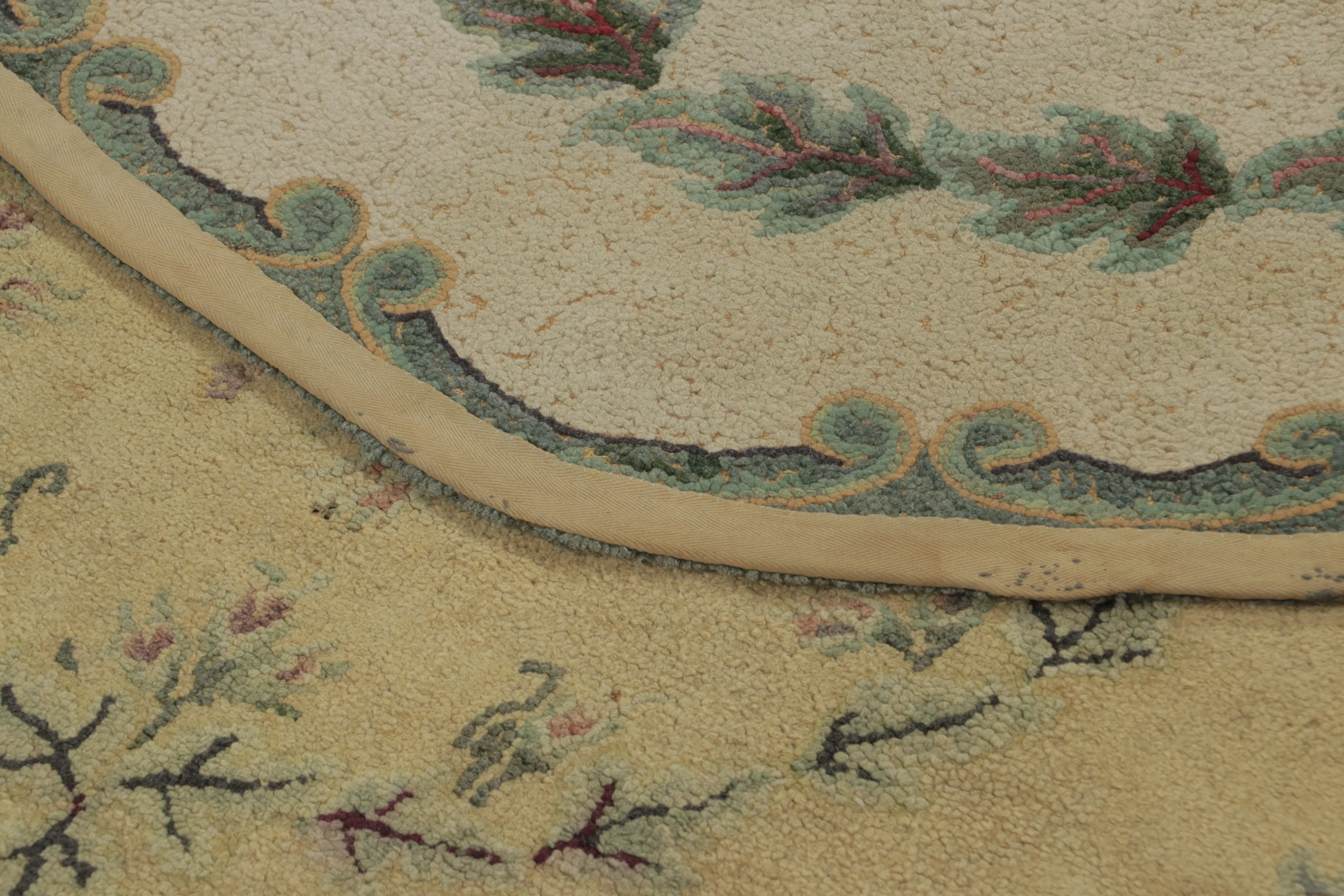 Antique Oval Hooked Rug