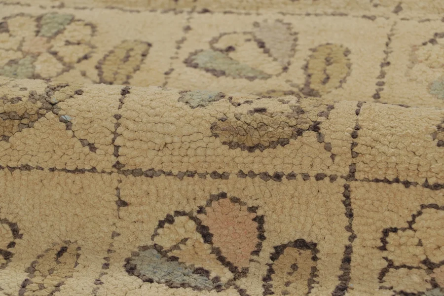 Antique Hooked Floral Rug