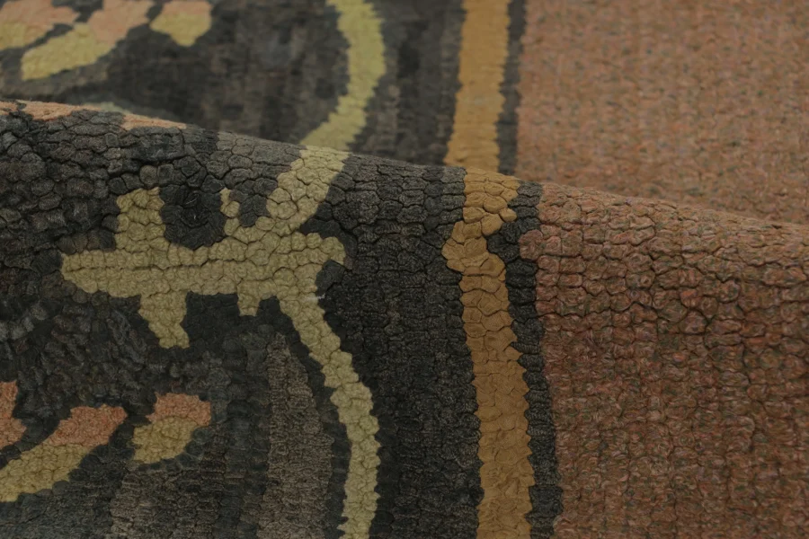 Antique Hooked Floral Rug