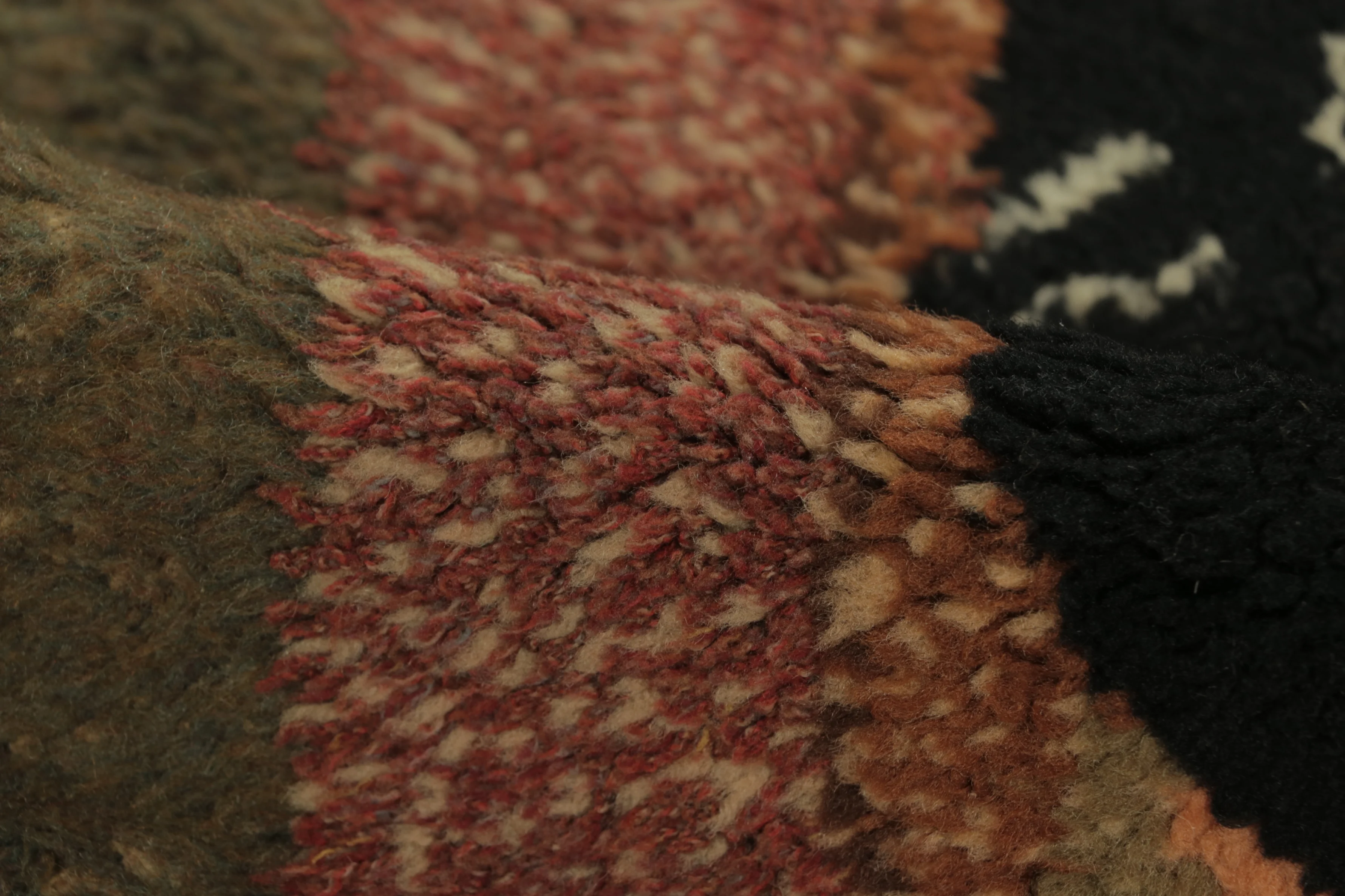 Antique Hooked Pictorial Rug