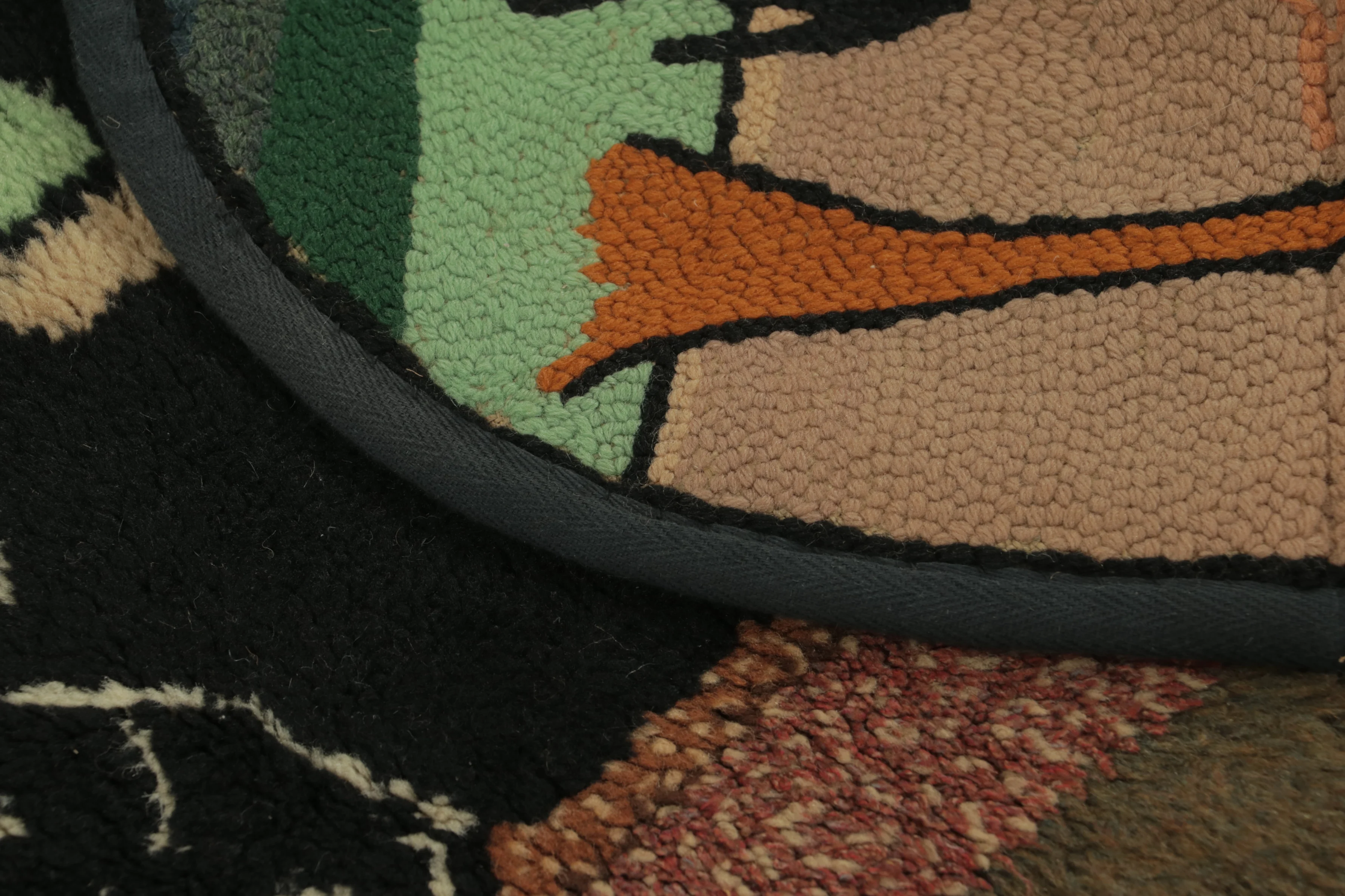 Antique Hooked Pictorial Rug