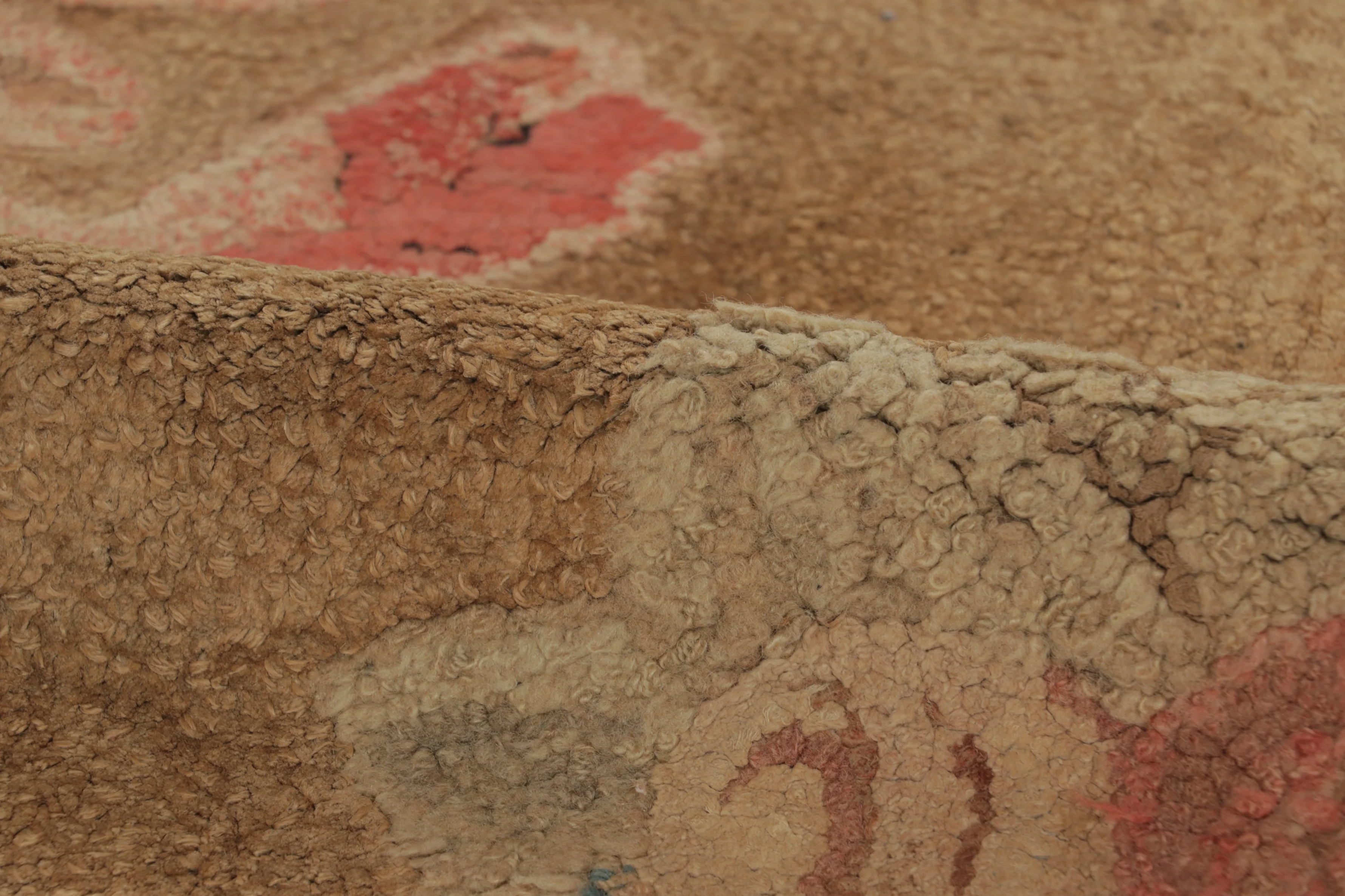 Antique Hooked Floral Rug