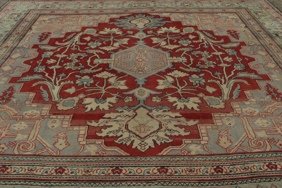 Oversized Antique Turkish Hereke Rug