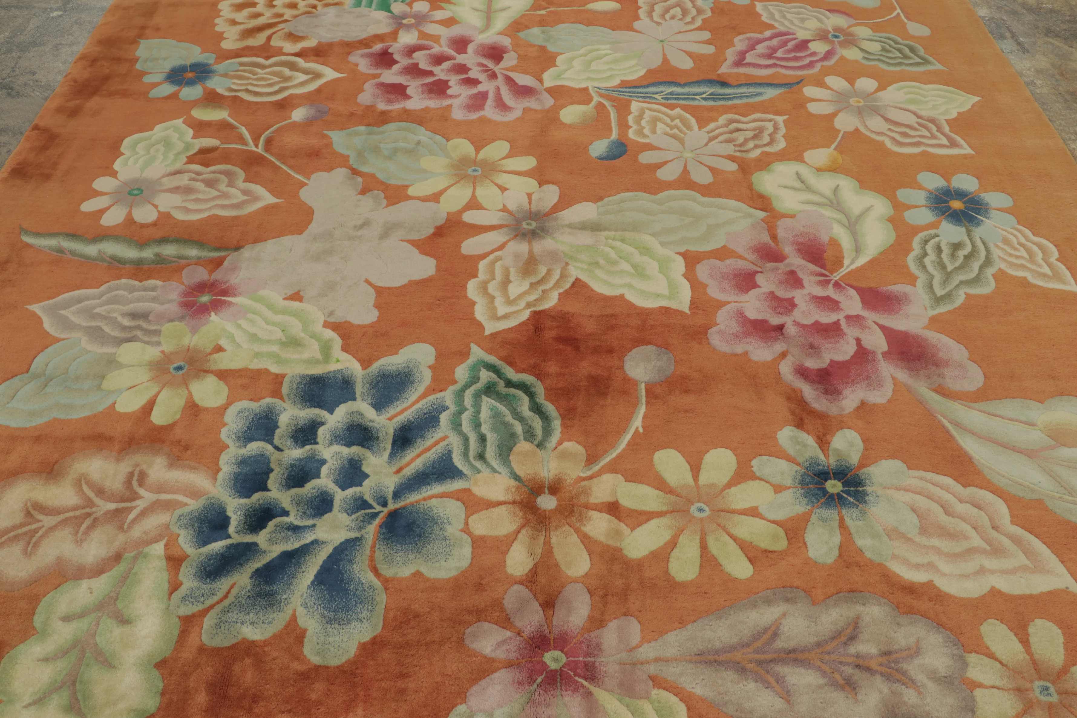 Antique Chinese Deco Rug