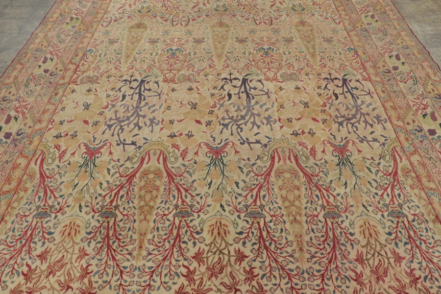 Antique Persian Kerman Lavar Rug
