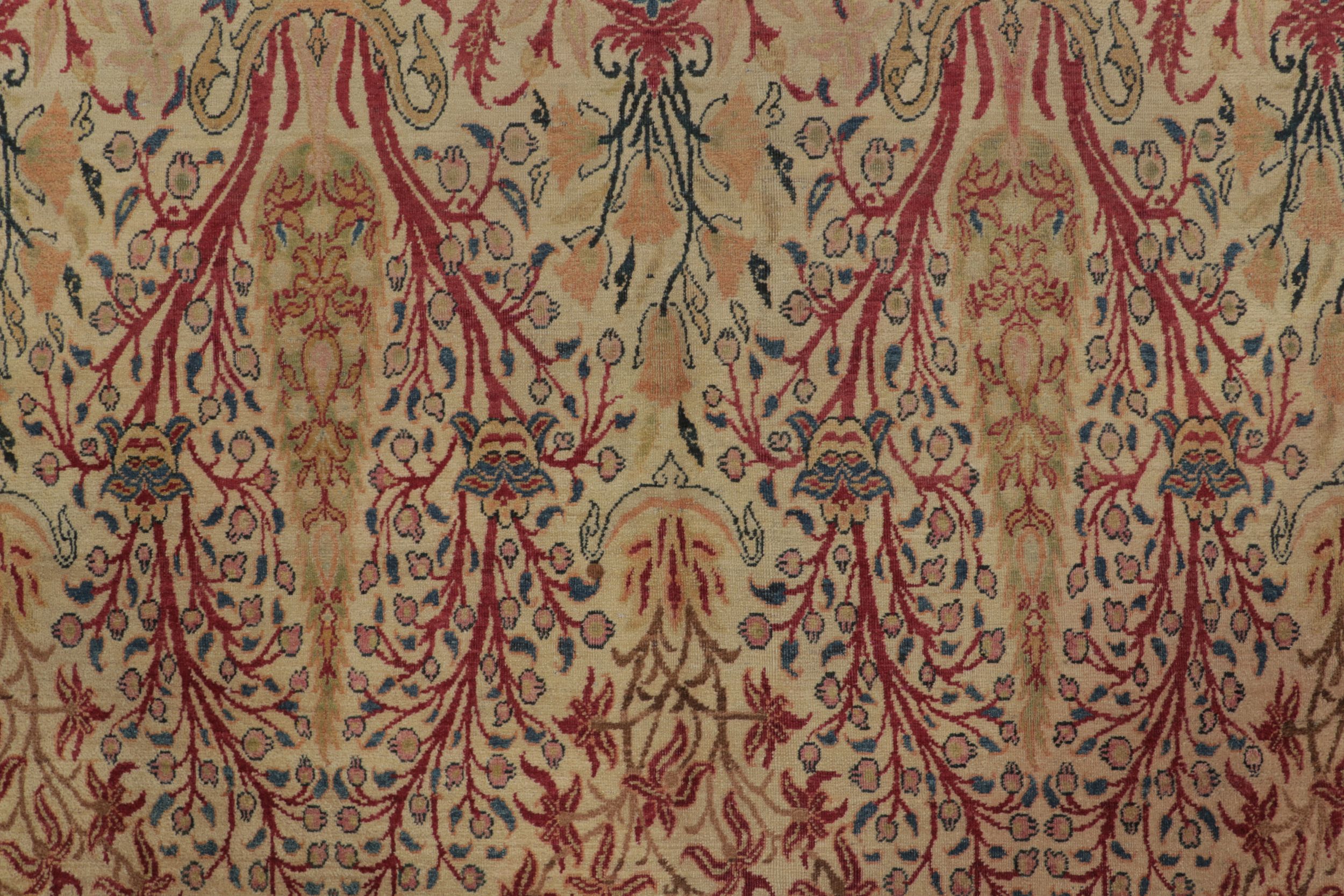 Antique Persian Kerman Lavar Rug