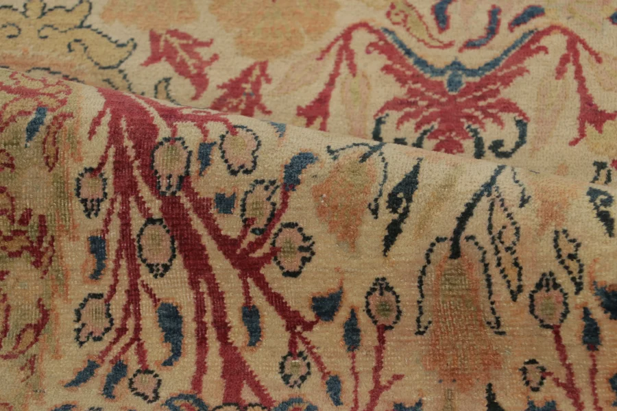 Antique Persian Kerman Lavar Rug