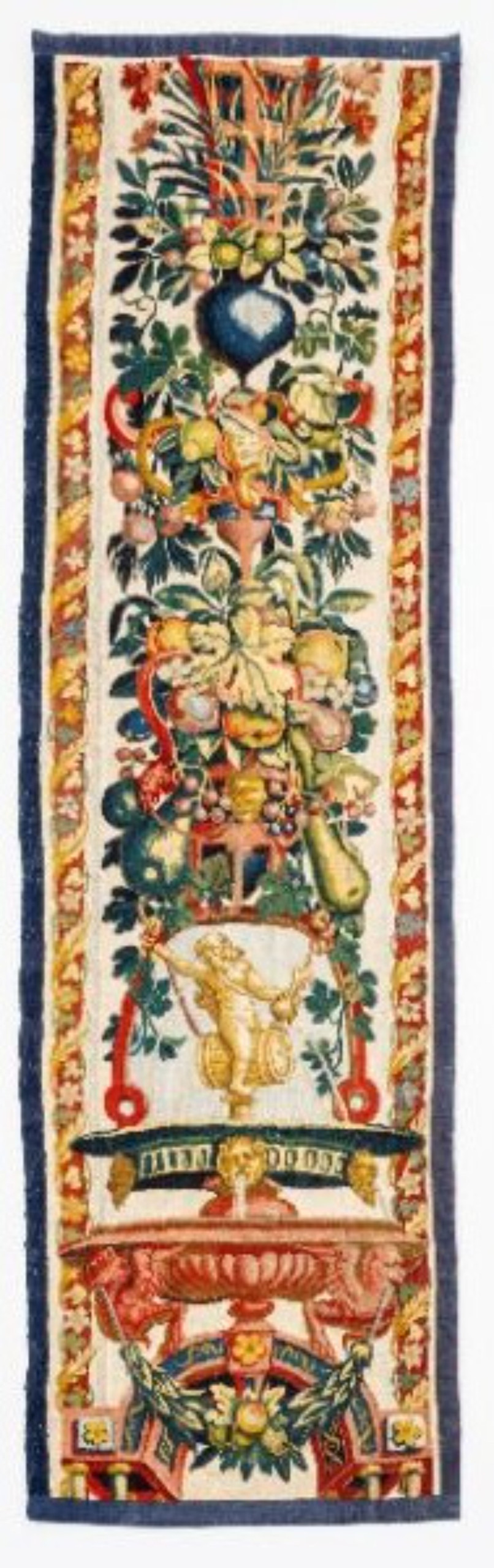 Antique Flemish Baroque Runner