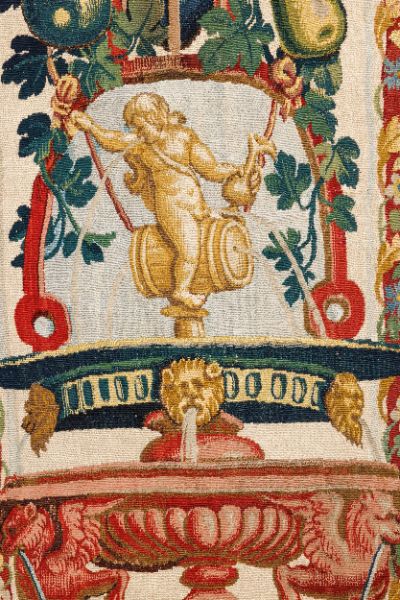 Antique Flemish Baroque Runner