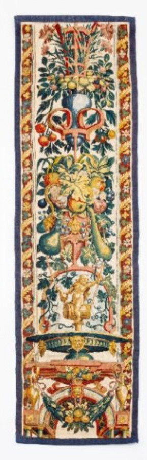 Antique 17th Century Flemish Brussels Tapestry Fragment Pair with Pictorials - Rug & Kilim