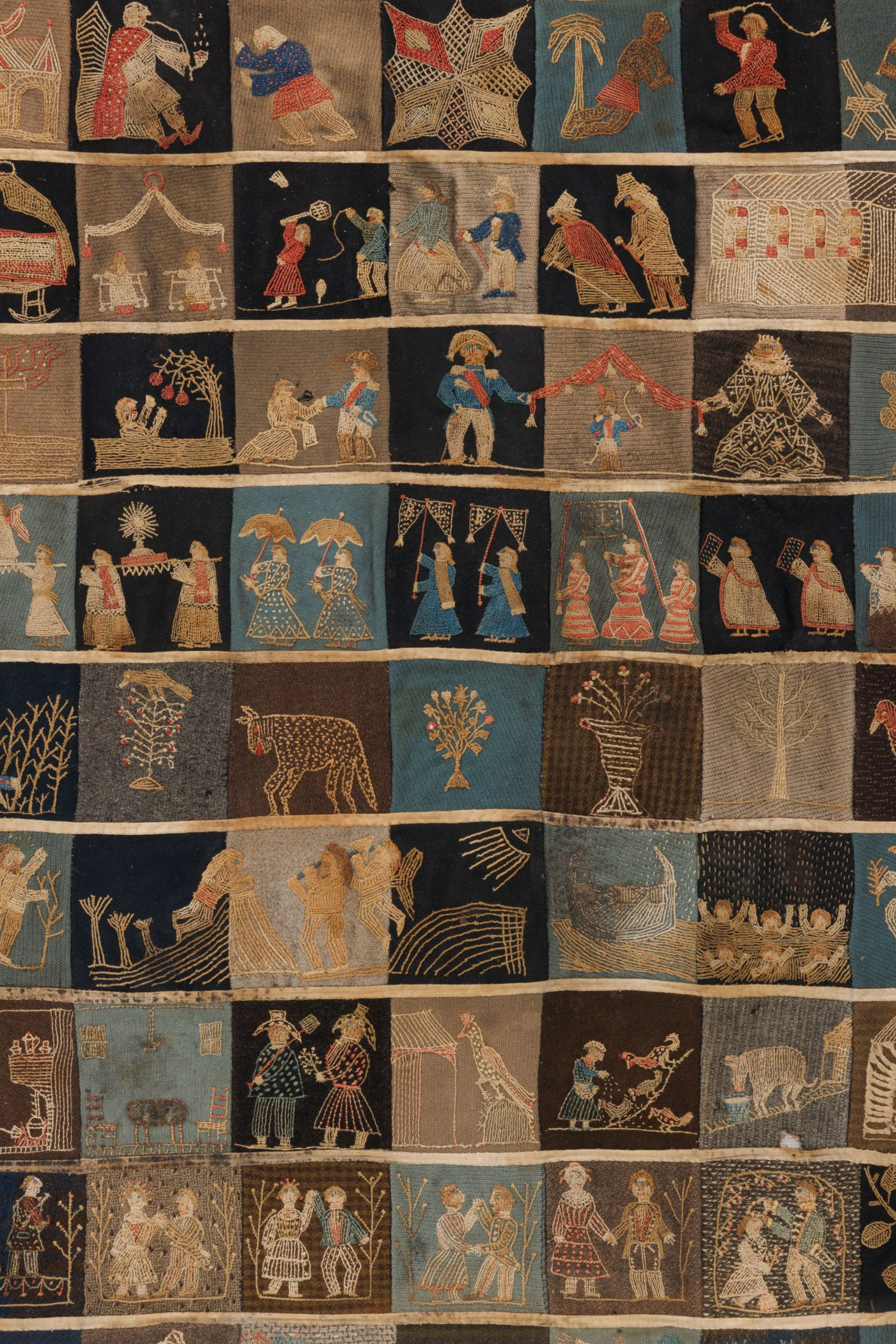 Antique European Needlework Rug