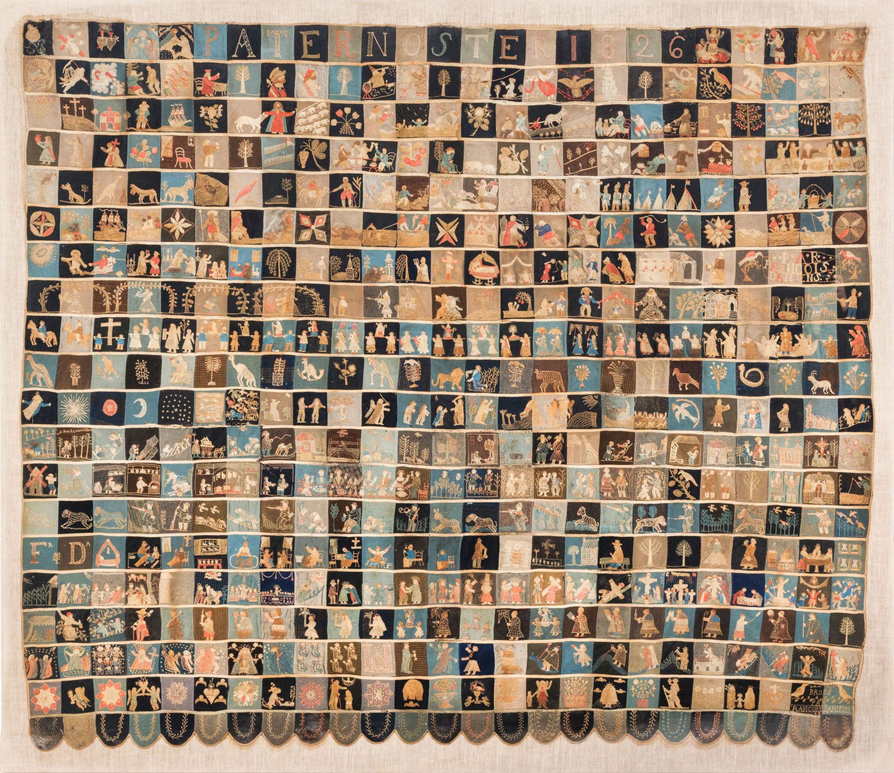 Antique European Needlework Rug