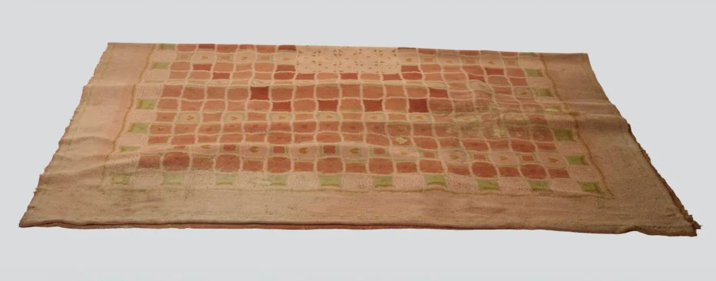 Antique Art Deco Rug by Josef Hoffmann