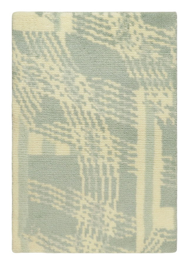 Rug & Kilim's Modern Rug in Gray & Cream with Abstract Design