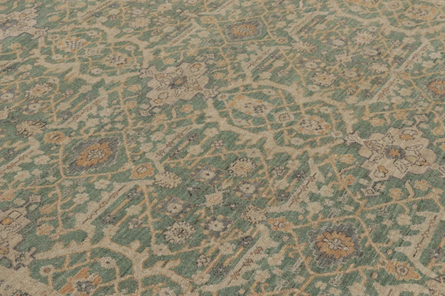 Contemporary Oushak Floral Rug