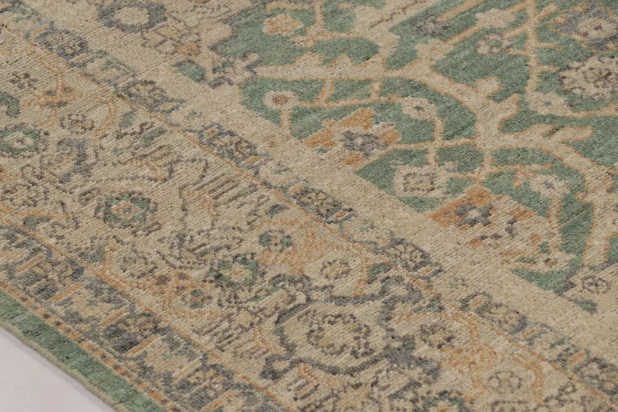 Contemporary Oushak Floral Rug