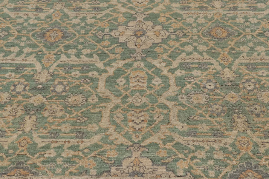 Contemporary Oushak Floral Rug