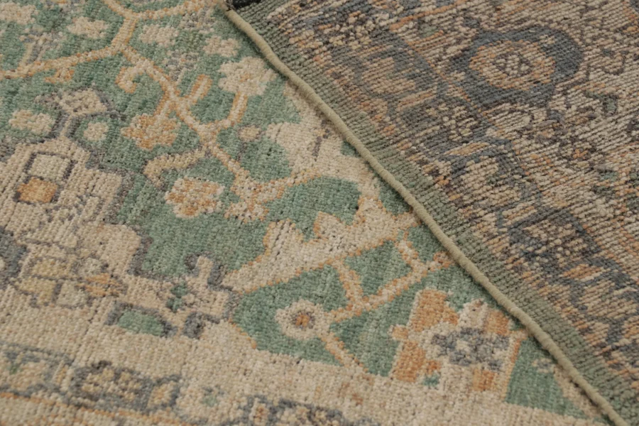 Contemporary Oushak Floral Rug