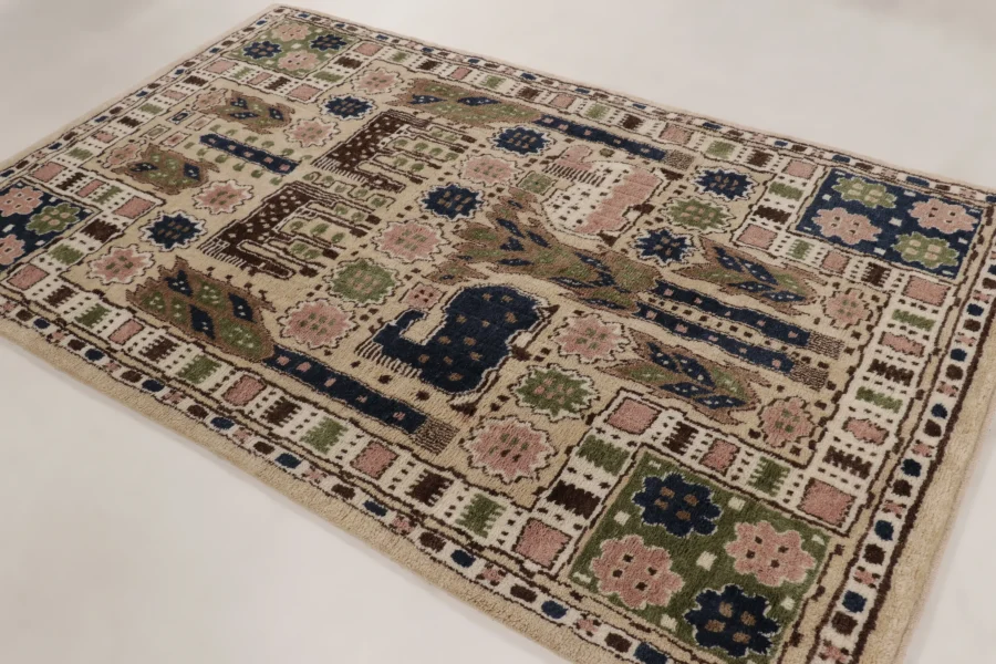 Contemporary Folk Pictorial Rug