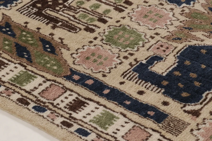 Contemporary Folk Pictorial Rug
