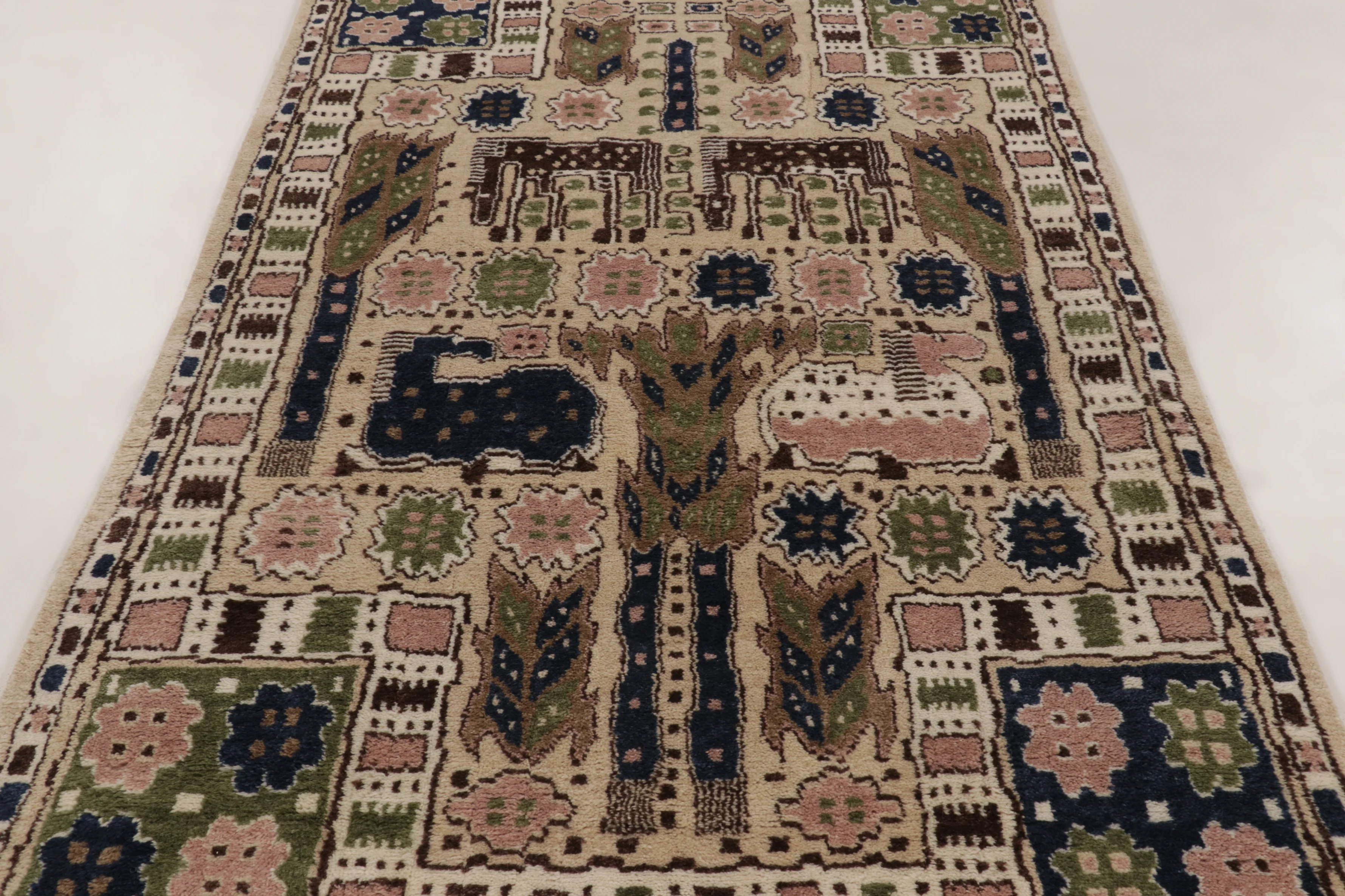 Contemporary Folk Pictorial Rug
