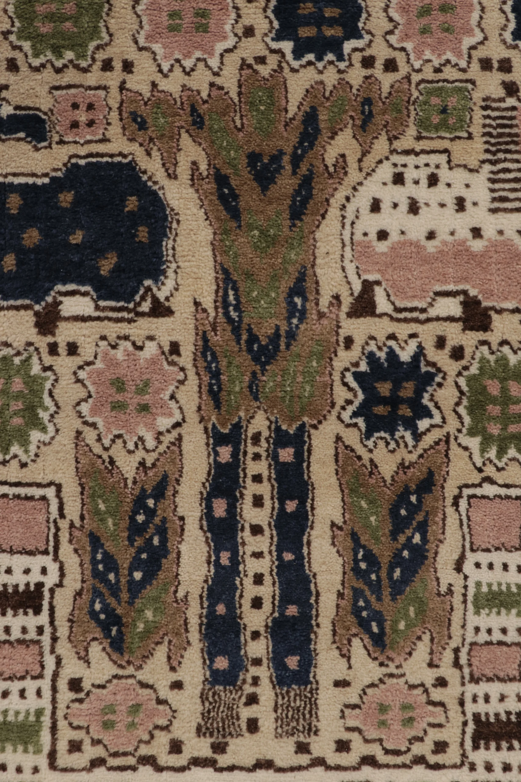 Contemporary Folk Pictorial Rug