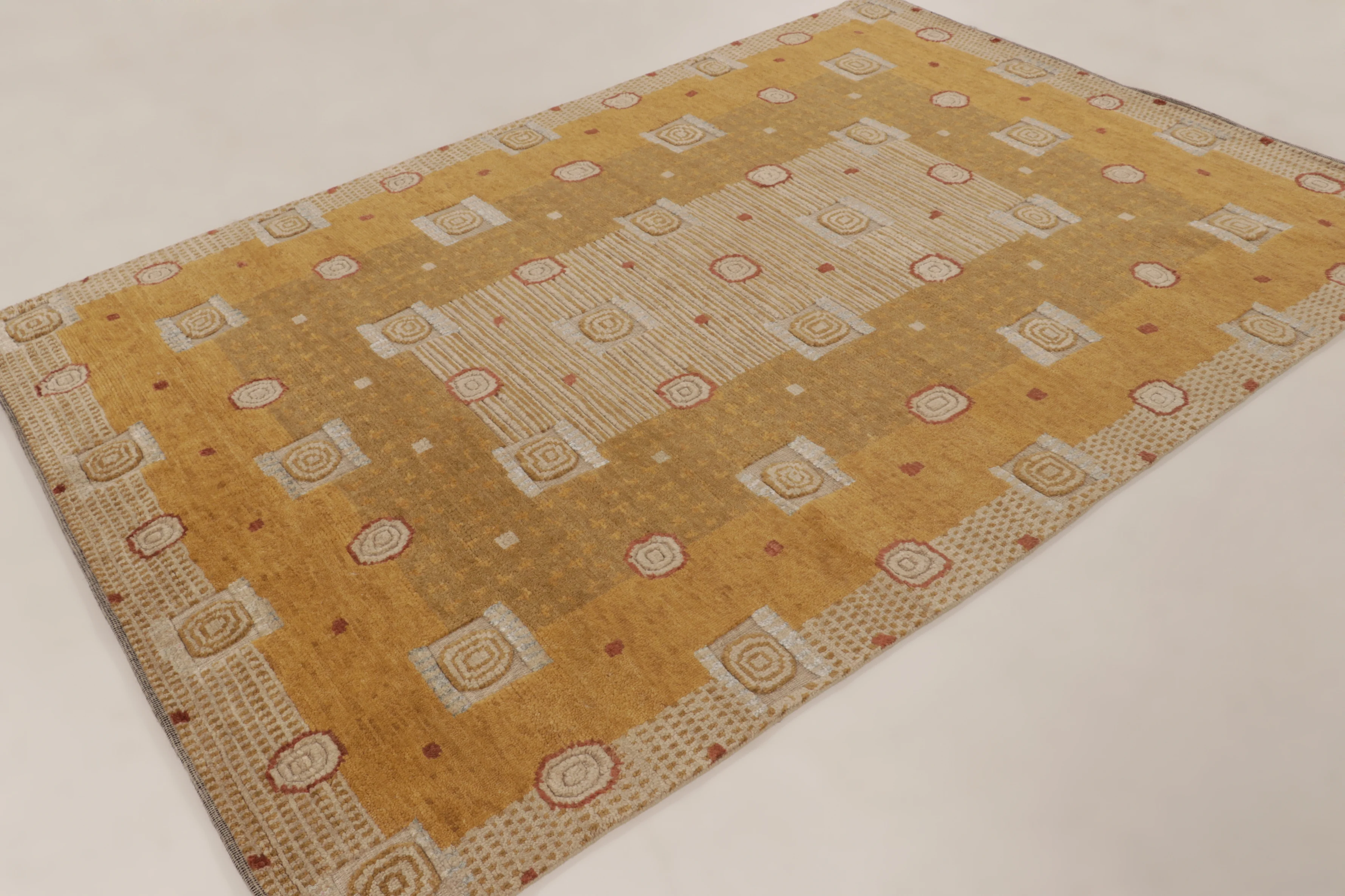 Contemporary Art Deco Geometric Rug
