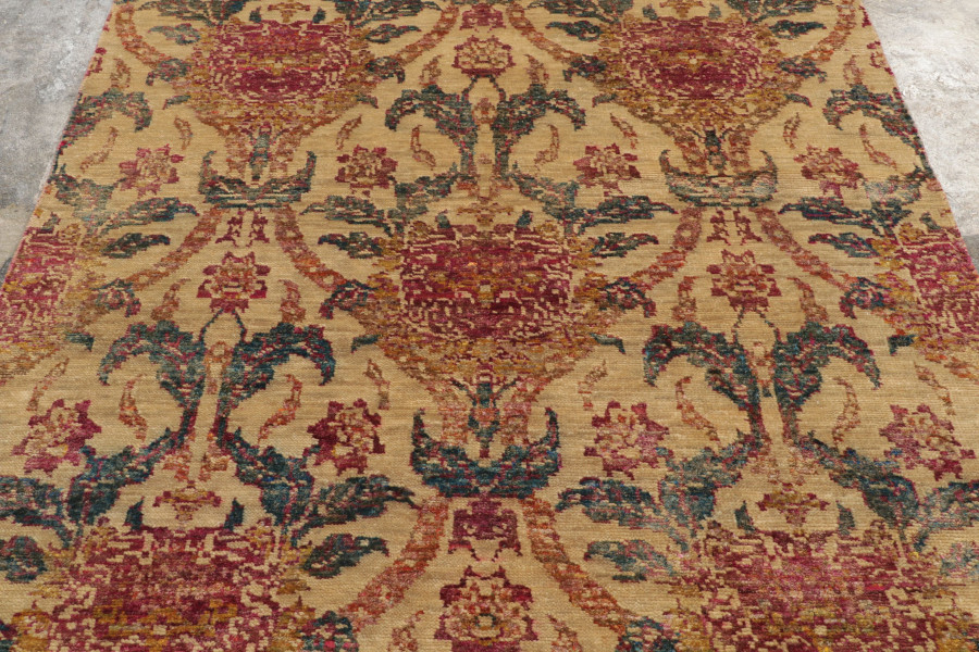 Hover image of Rug & Kilim’s Contemporary Rug with Transitional Floral Designs