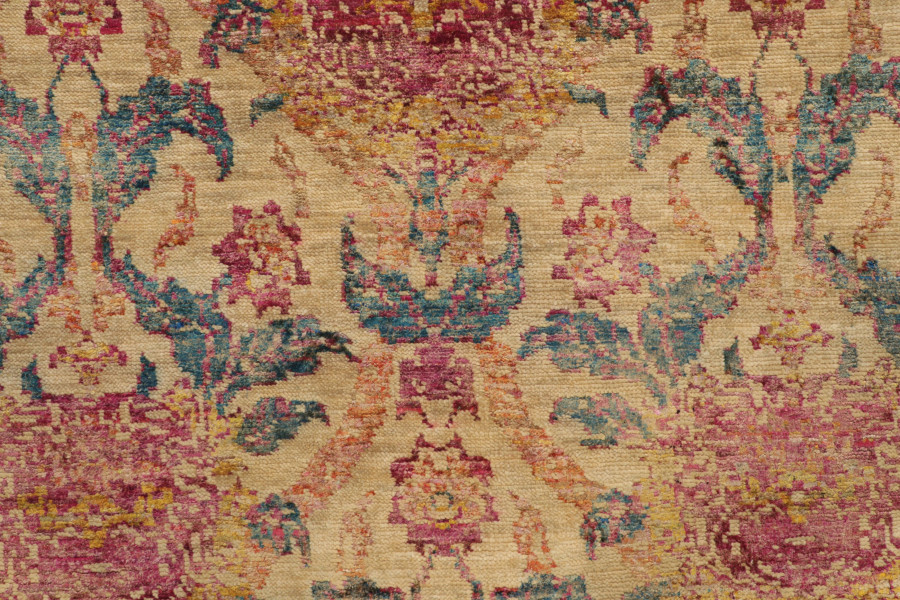 Contemporary Transitional Floral Rug