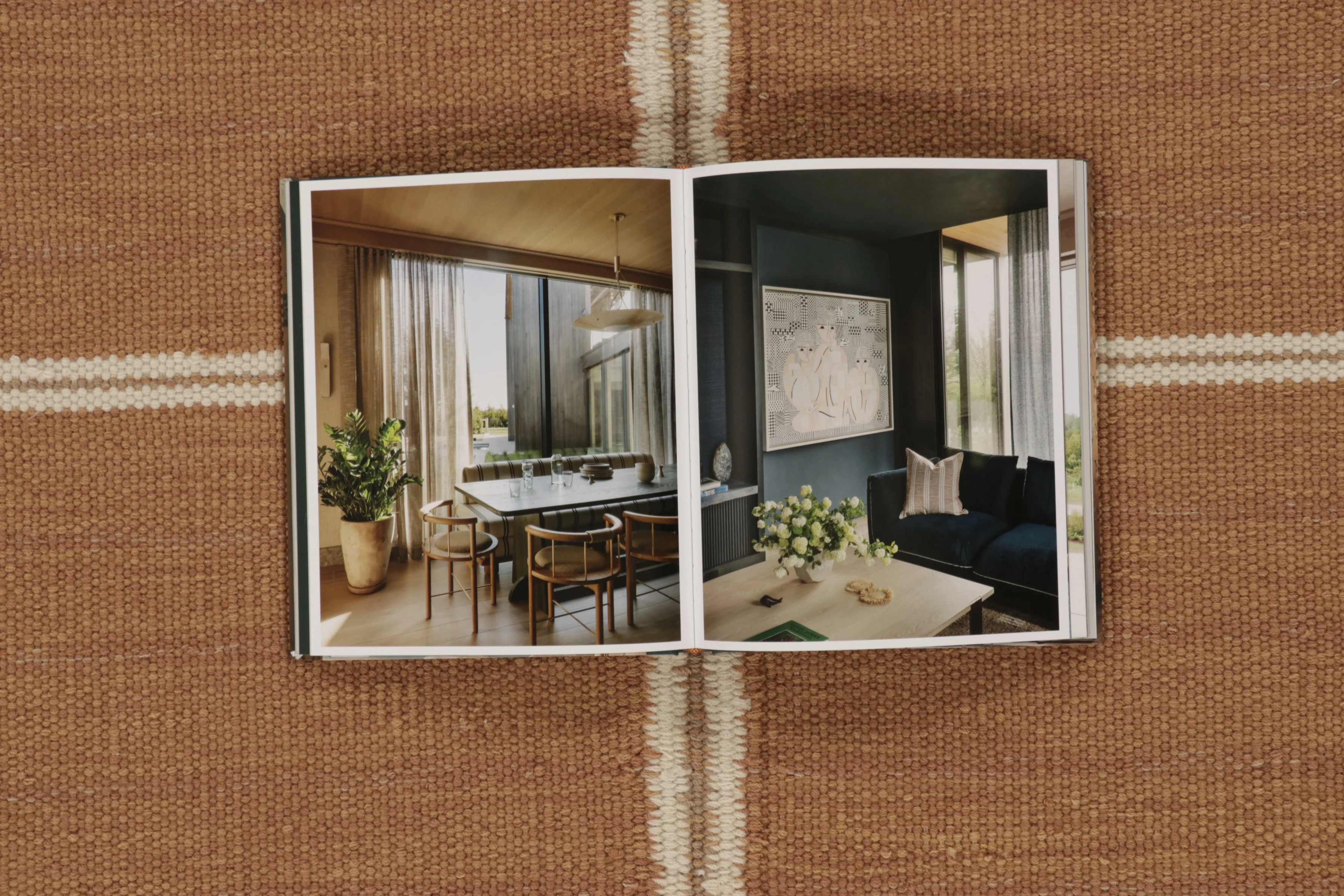 Contemporary Scandinavian Flatweave Rug