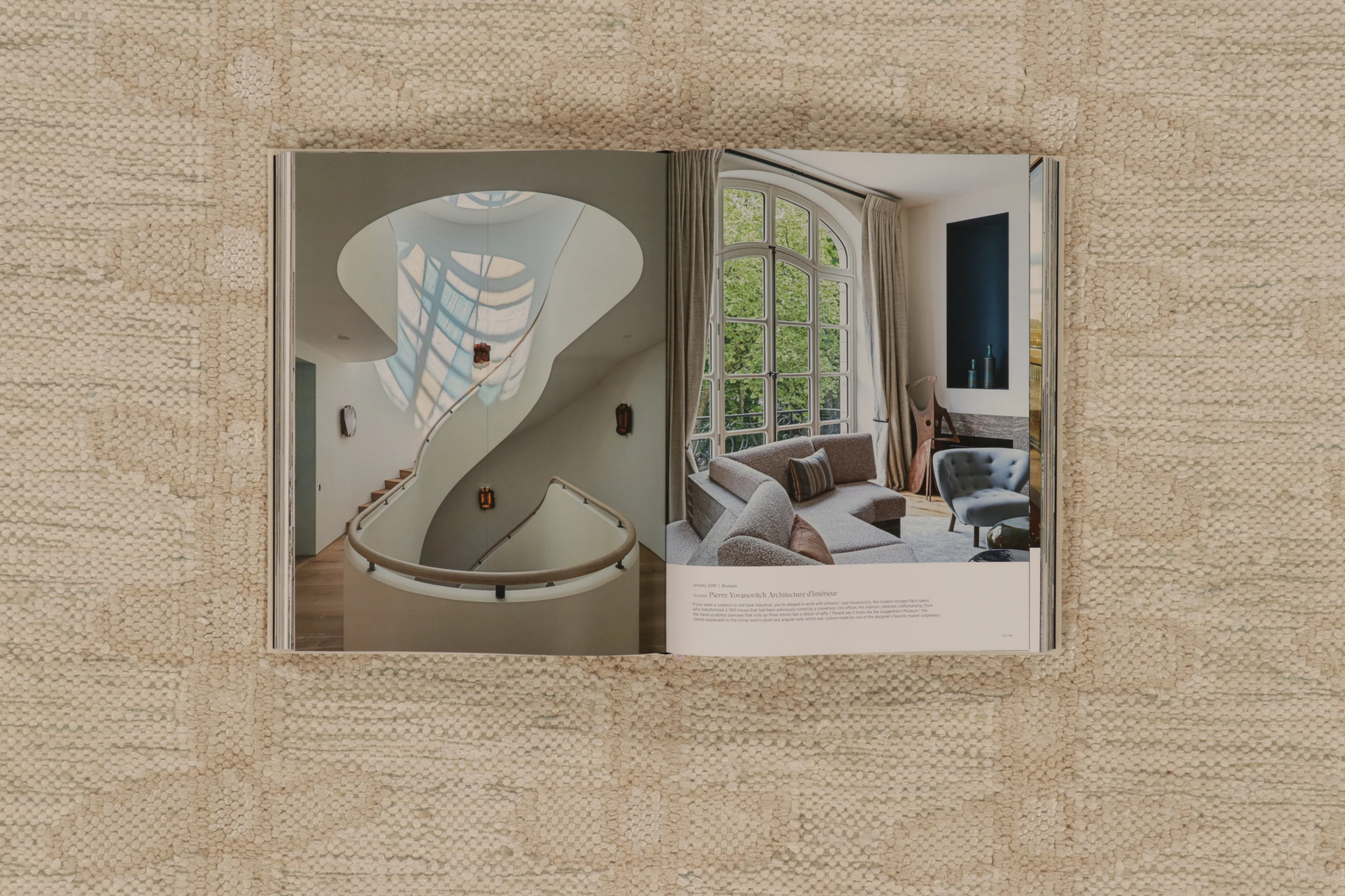 Contemporary Scandinavian Flatweave Rug