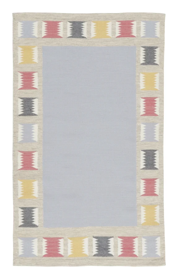 Rug & Kilim's Scandinavian Rug in Pastel Multicolor Geometric Design