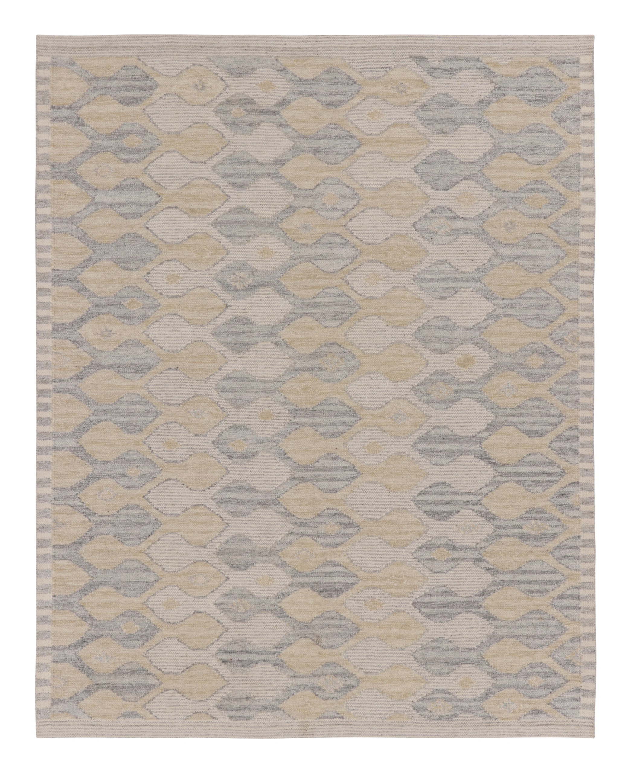 Contemporary Scandinavian Flatweave Custom Rug