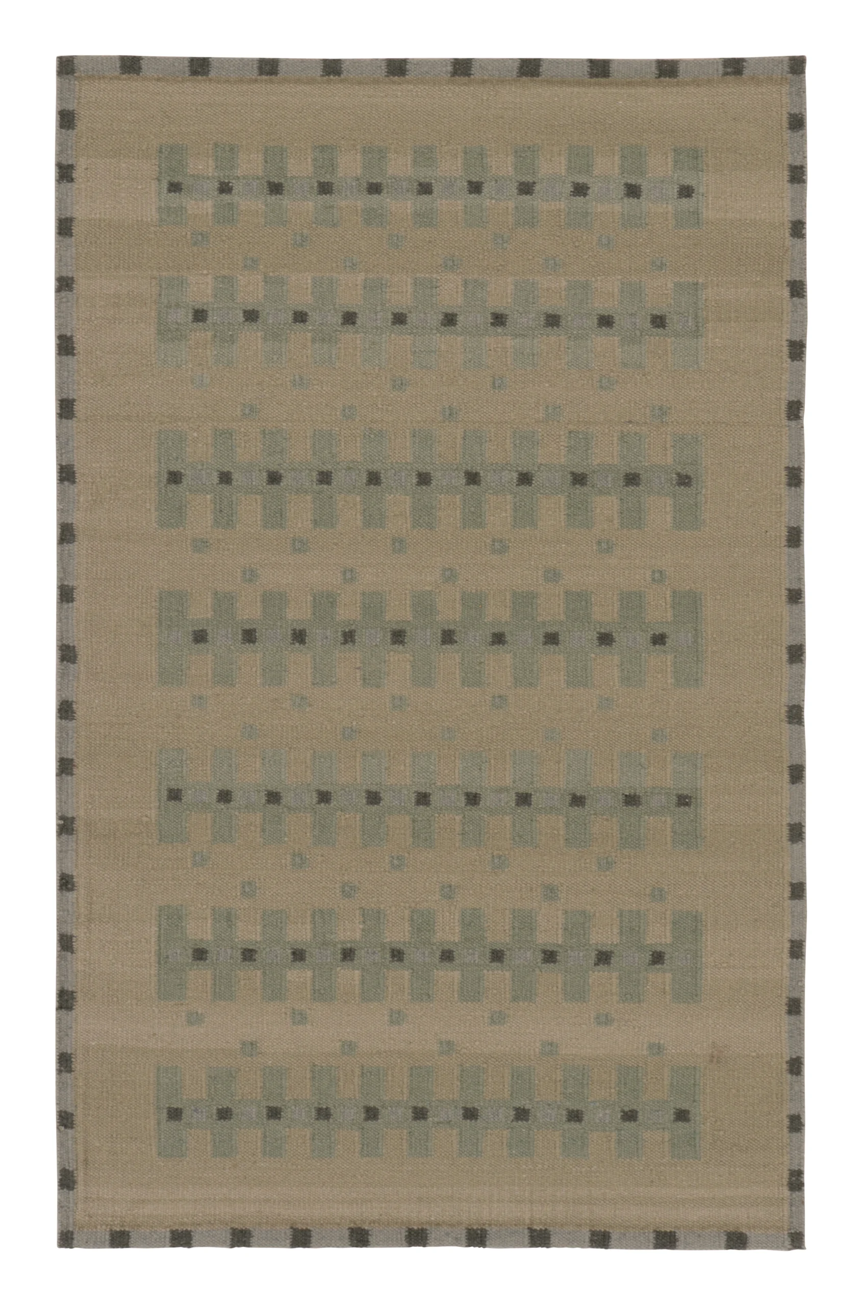 Contemporary Scandinavian Flatweave Custom Rug