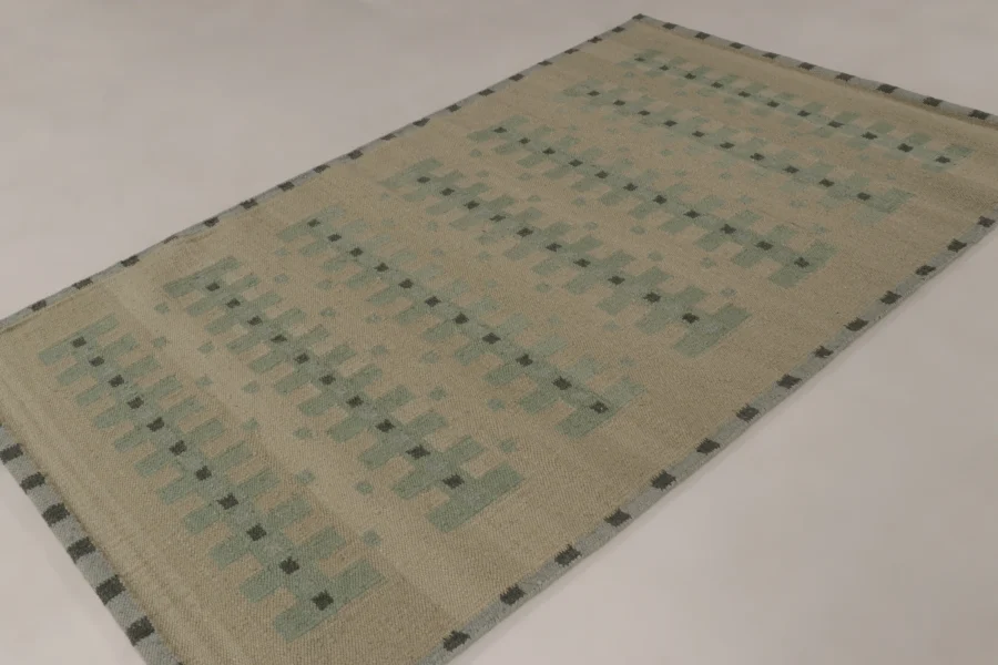 Contemporary Scandinavian Flatweave Custom Rug