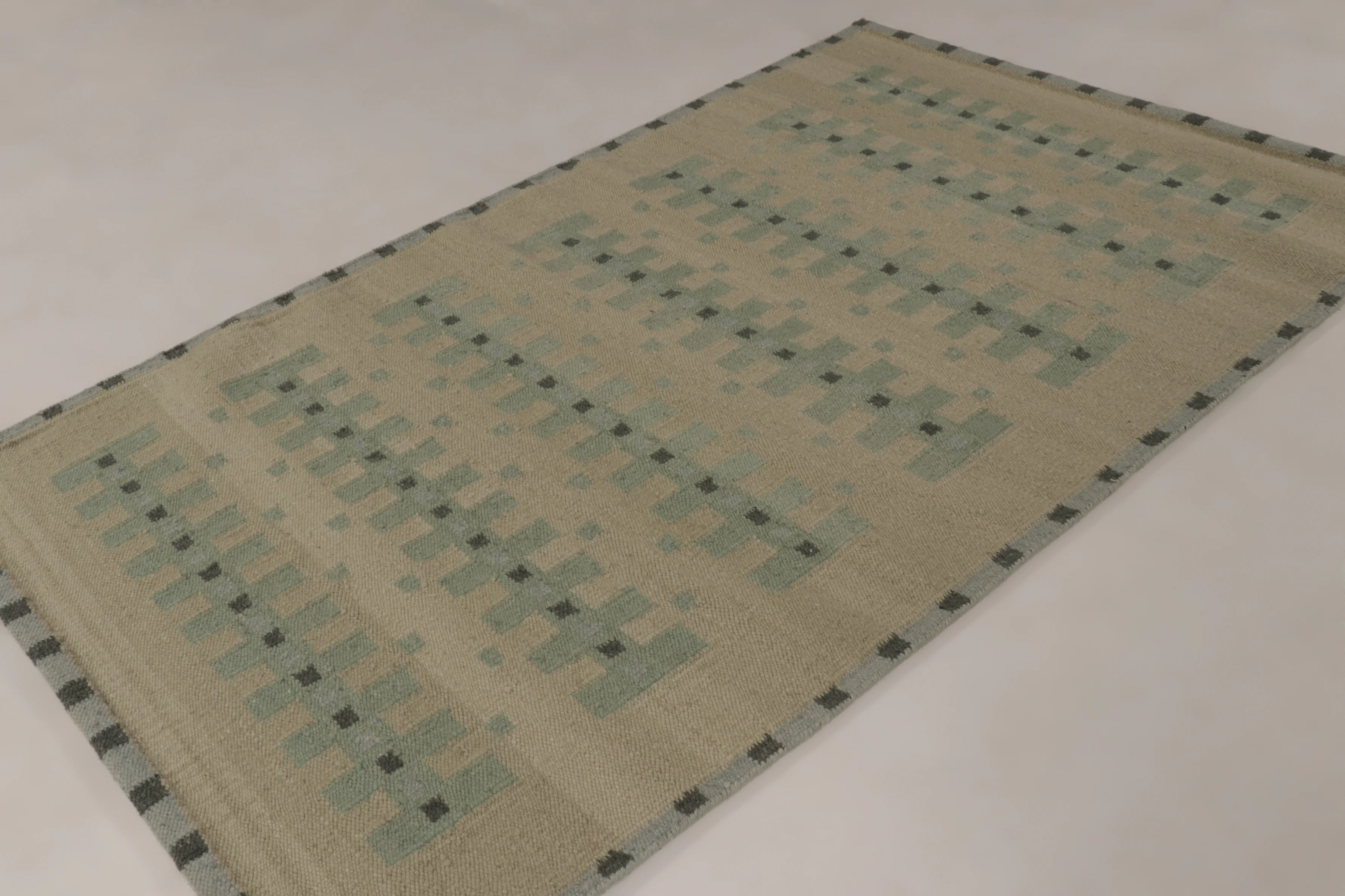Contemporary Scandinavian Flatweave Custom Rug
