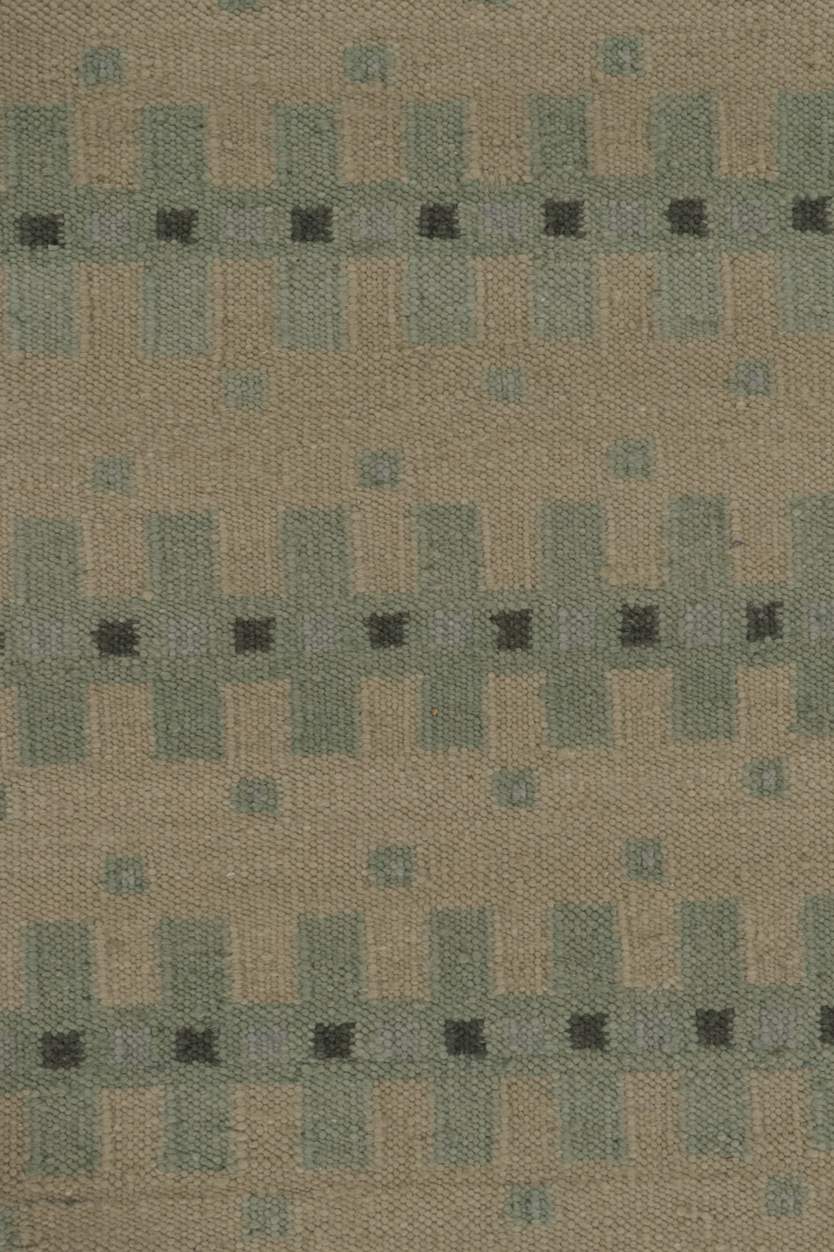 Contemporary Scandinavian Flatweave Custom Rug
