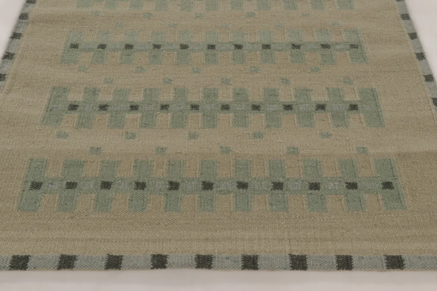 Contemporary Scandinavian Flatweave Custom Rug