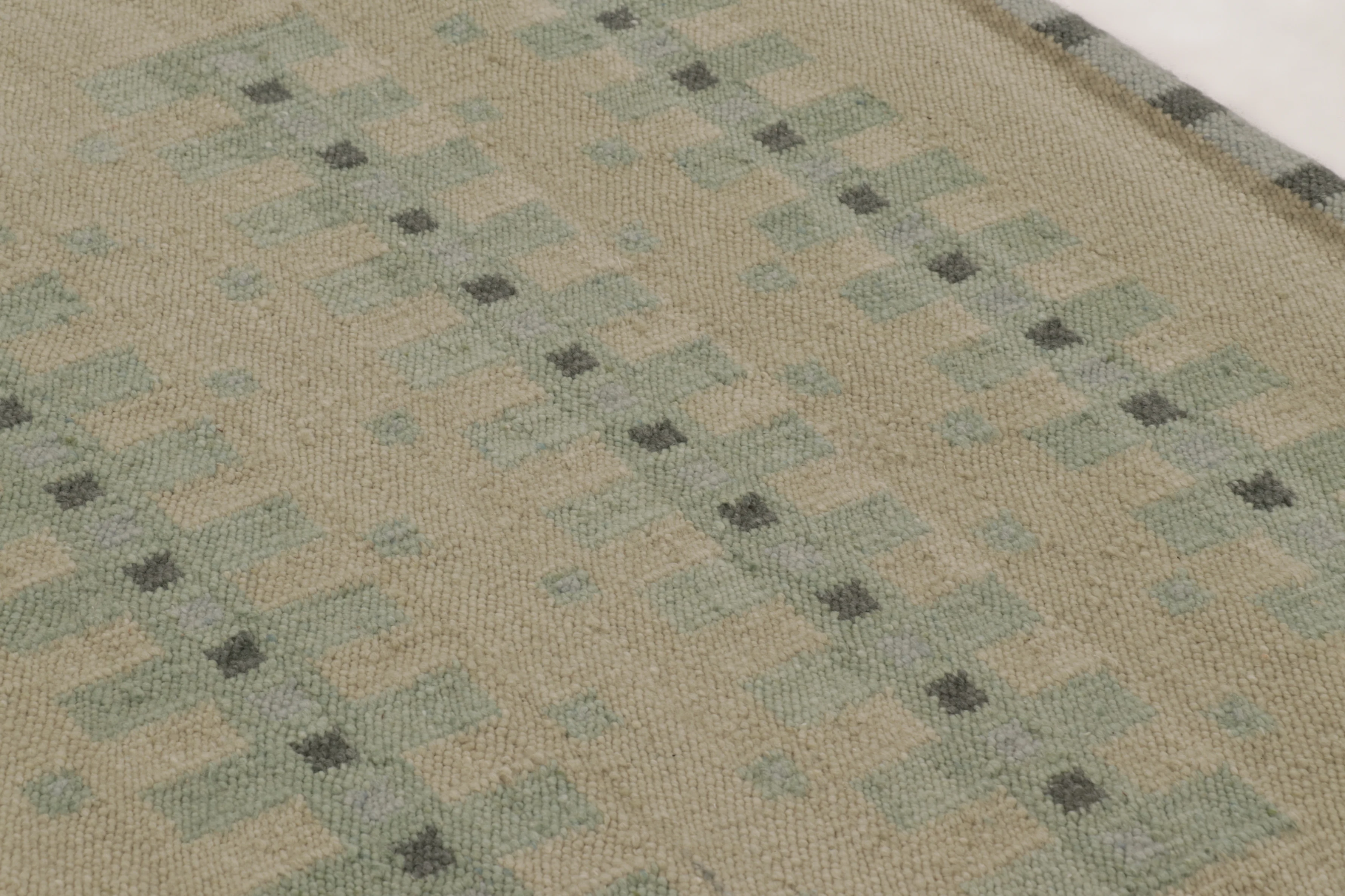 Contemporary Scandinavian Flatweave Custom Rug