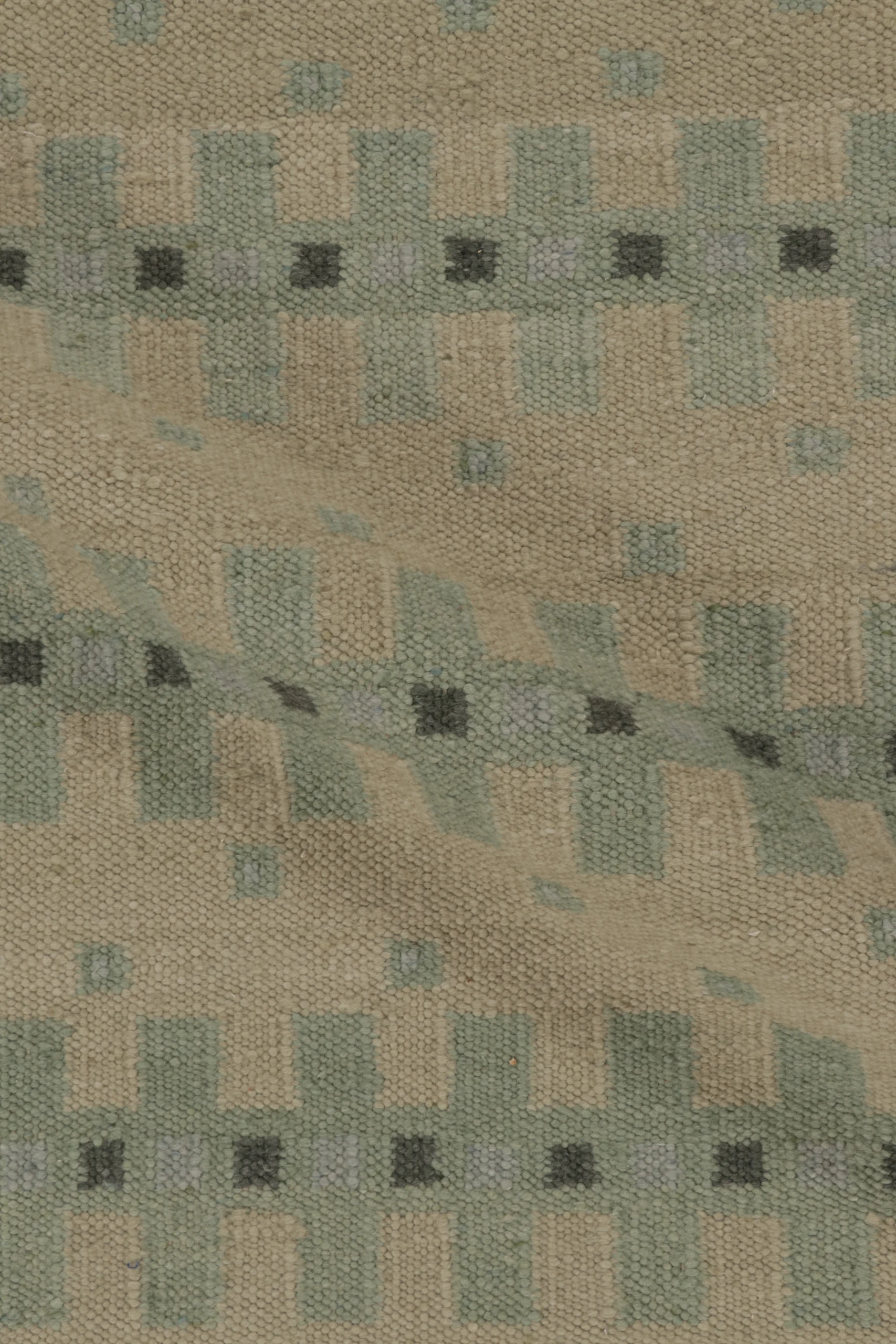 Contemporary Scandinavian Flatweave Custom Rug