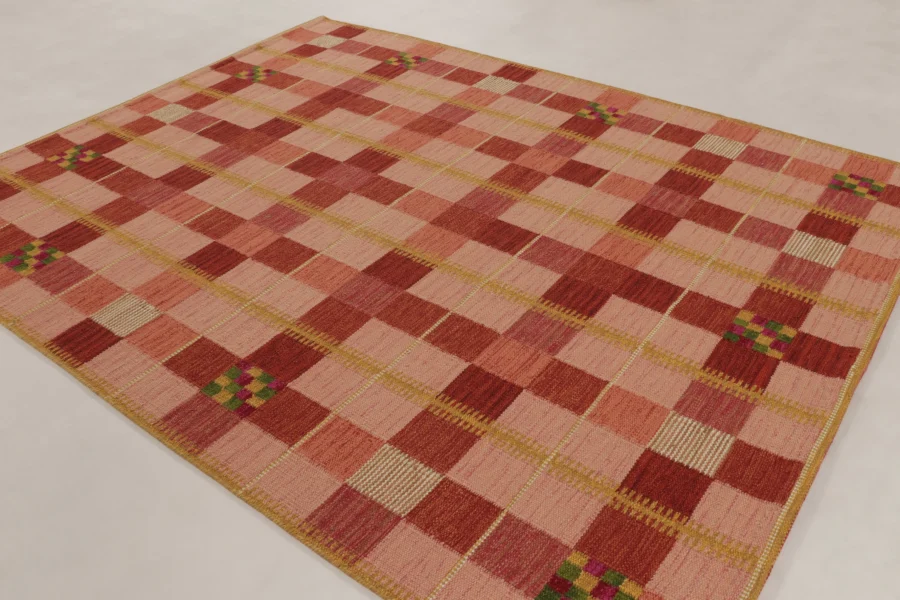 Contemporary Scandinavian Flatweave Rug
