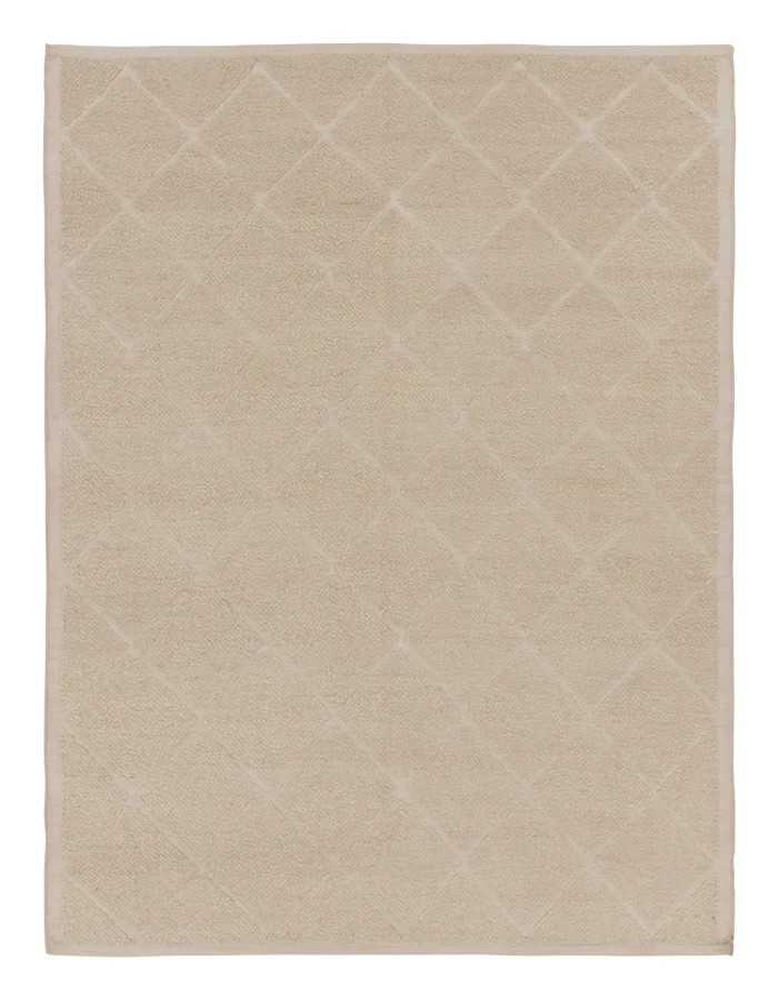 Rug & Kilim’s Scandinavian Rug in Warm Beige with Berber Moroccan Patterns