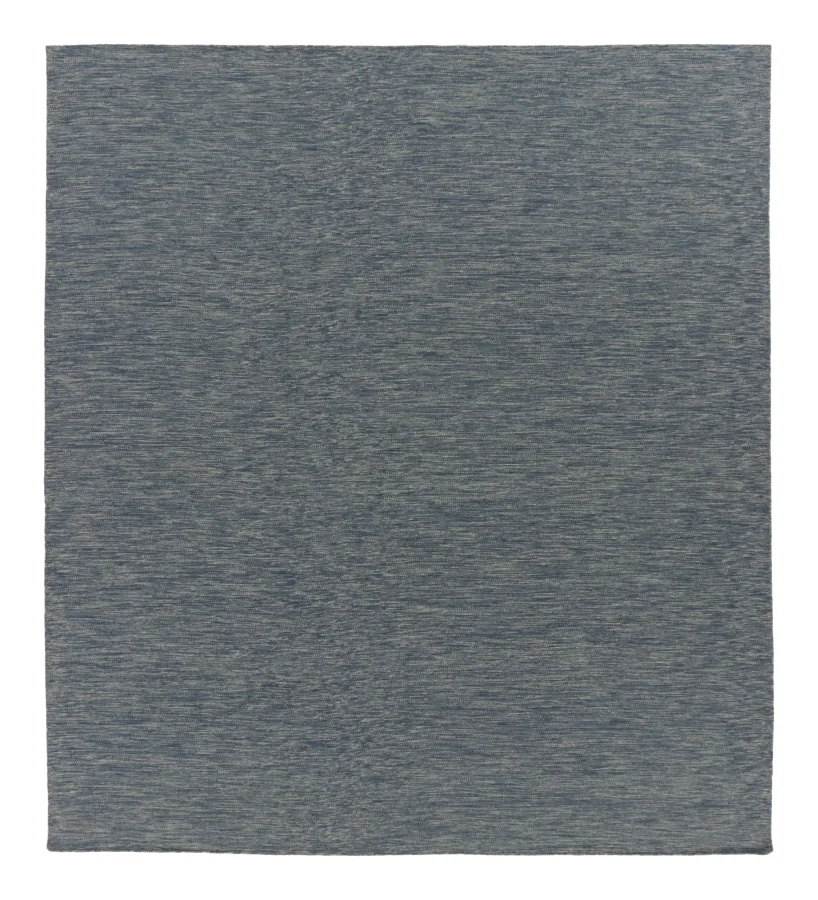 Rug & Kilim's Oversized Contemporary Textural Solid Rug in Indigo Blue
