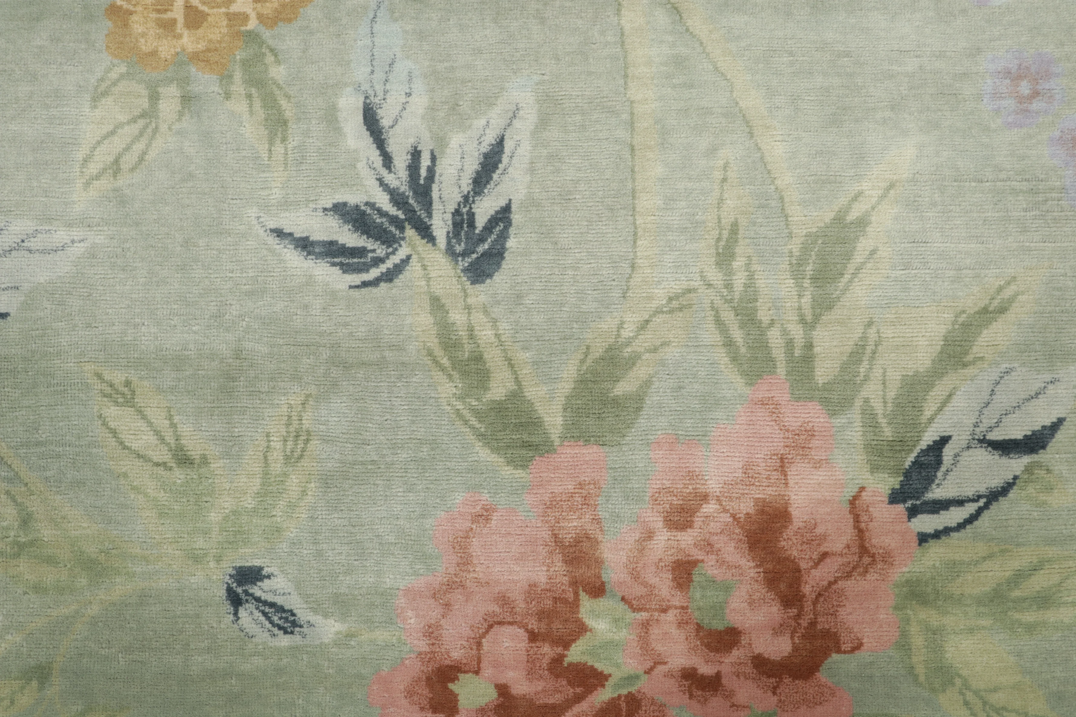 Square Chinese Art Deco Rug